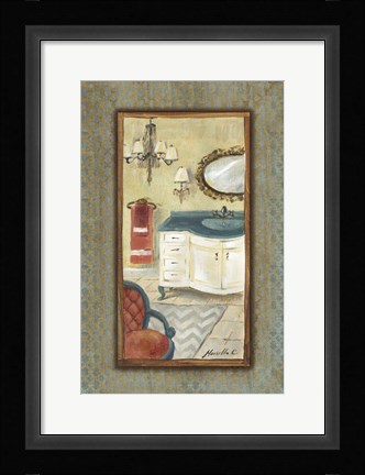 Framed Luxurious Bathroom II Print