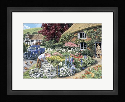 Framed Drystone Walling Print