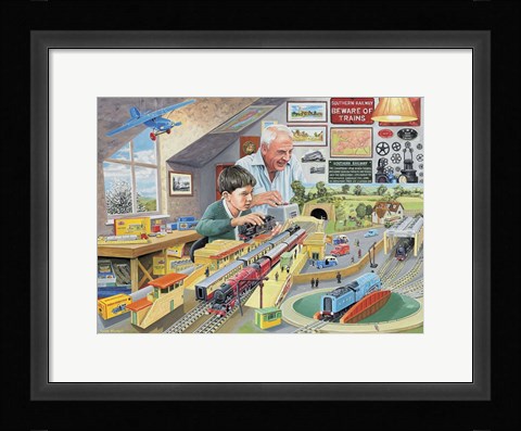 Framed Grandad's Attic Print