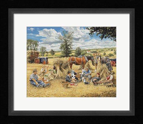 Framed Harvest Lunch Print