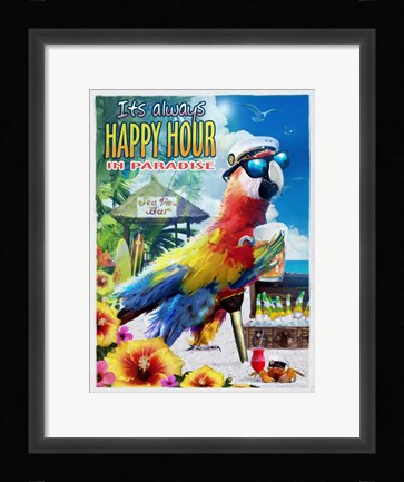 Framed Island Time Print