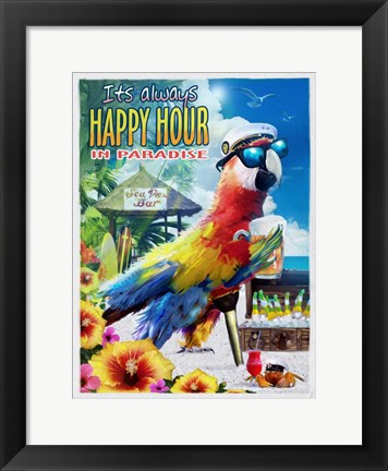 Framed Island Time Print