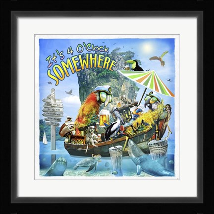 Framed It's 4 O'clock SW Print