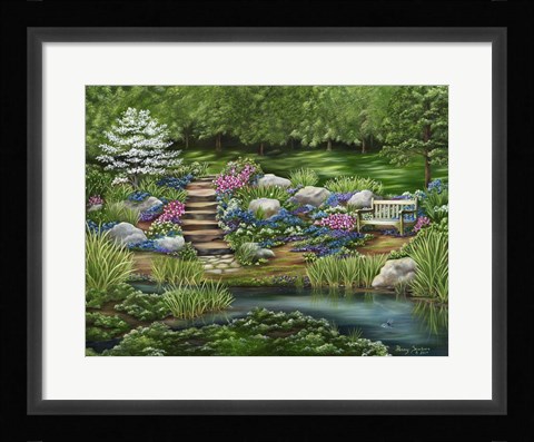 Framed Come Sit A While Print