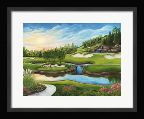 Framed Last Foursome of the Day Print