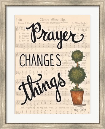 Framed Prayer Changes Things Print