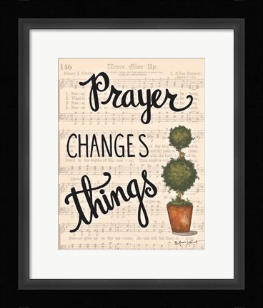 Framed Prayer Changes Things Print