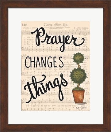 Framed Prayer Changes Things Print