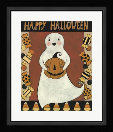 Framed Ghosts with Treats Print
