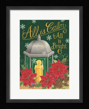 Framed All is Calm Print