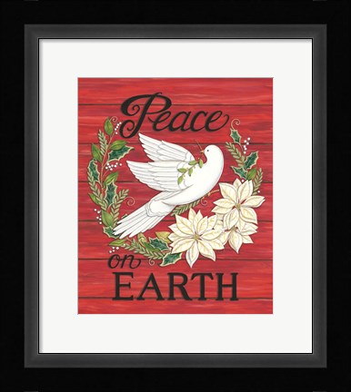 Framed Peace Dove Print