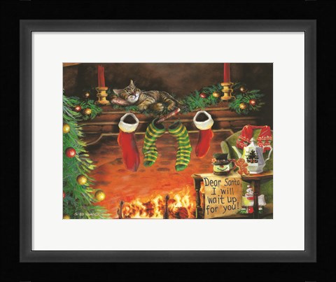 Framed I Will Wait Up Print