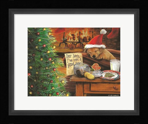 Framed I've Been a Good Boy Print