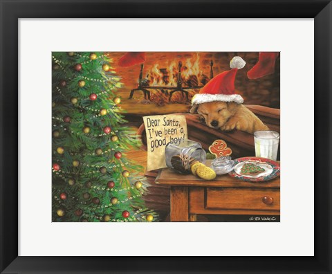 Framed I've Been a Good Boy Print