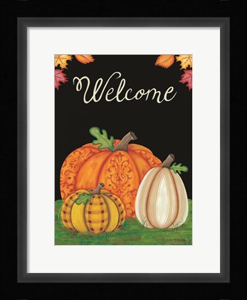 Framed October Welcome Print