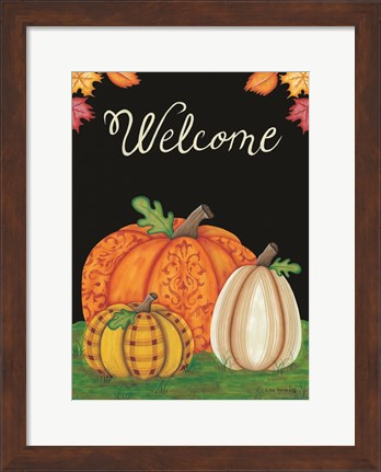 Framed October Welcome Print