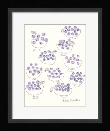 Framed Bowls of Berries Print