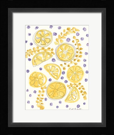 Framed Blueberry Lemons Print