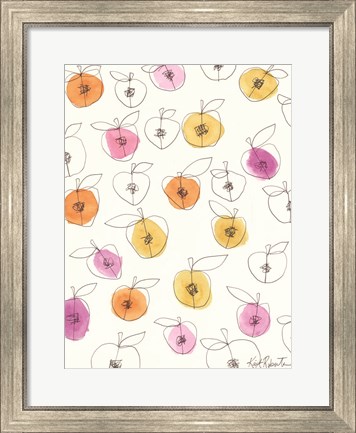 Framed Peach Pits Print
