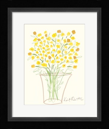 Framed Lemon Blooms Print