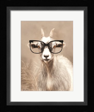 Framed See Clearly Goat Print
