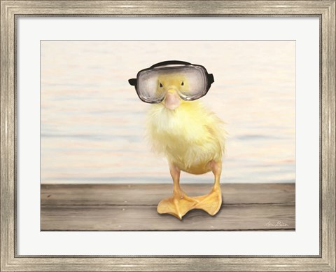 Framed Diving Duck Print