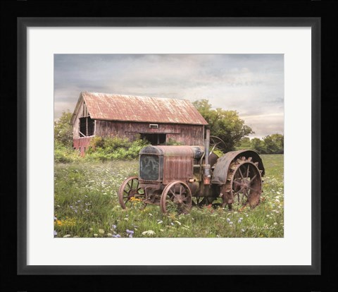 Framed Clayton Tractor Print